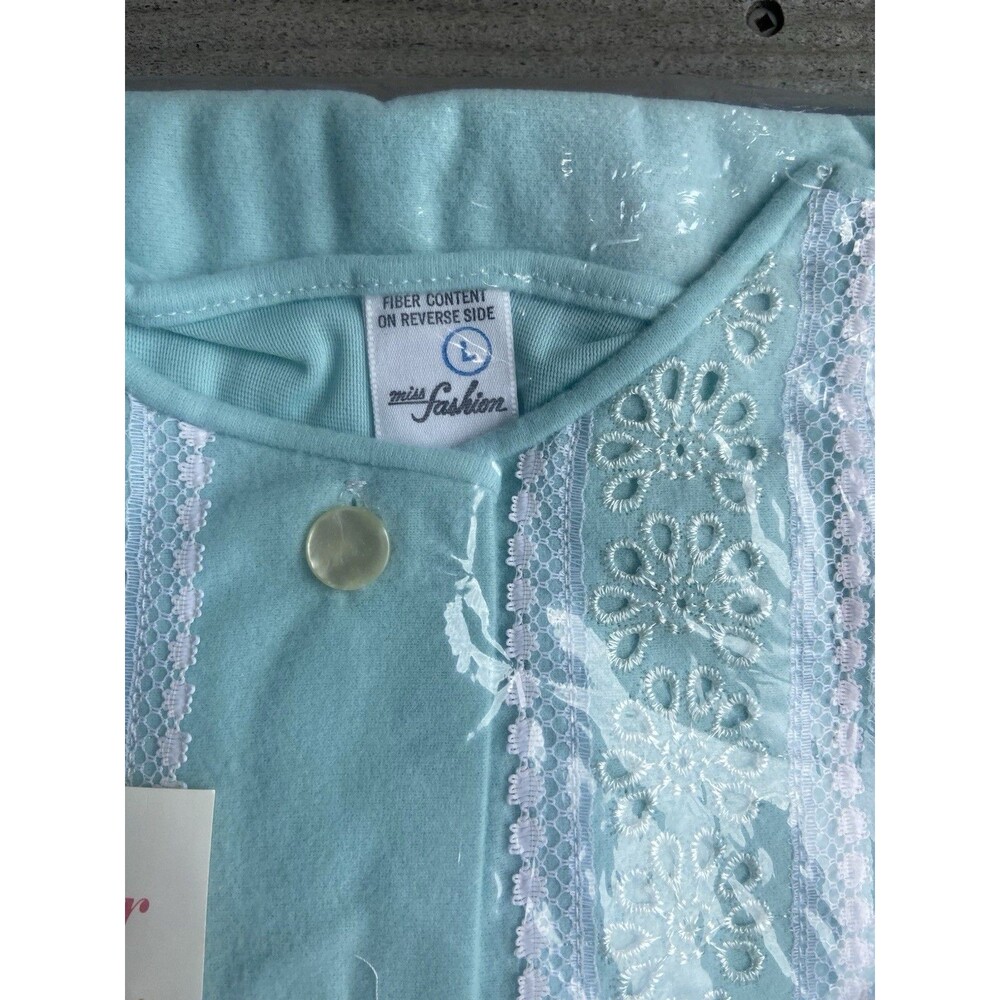 Vintage Gaymode Penney’s ILGWU Blue Pajama Set Size Large Cottage Grannycore - Picture 2 of 8